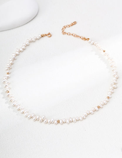 Simple Natural Freshwater Pearls Necklace