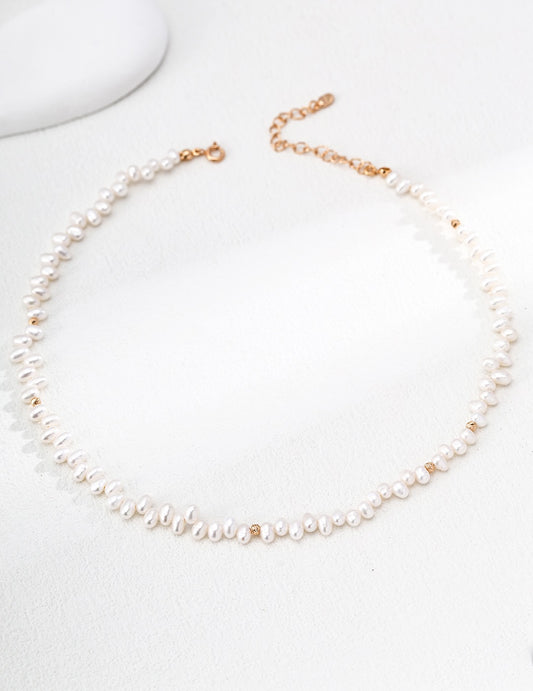 Simple Natural Freshwater Pearls Necklace