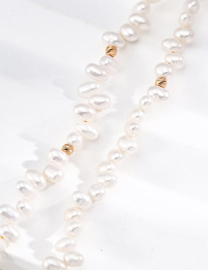 Simple Natural Freshwater Pearls Necklace