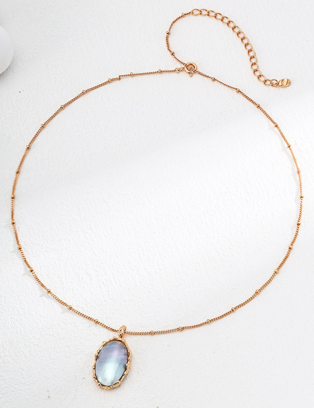 Saltwater Silver Mabé Pearl Necklace