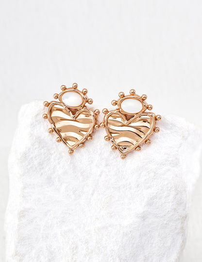 Summer Heartbeat Silver Earrings