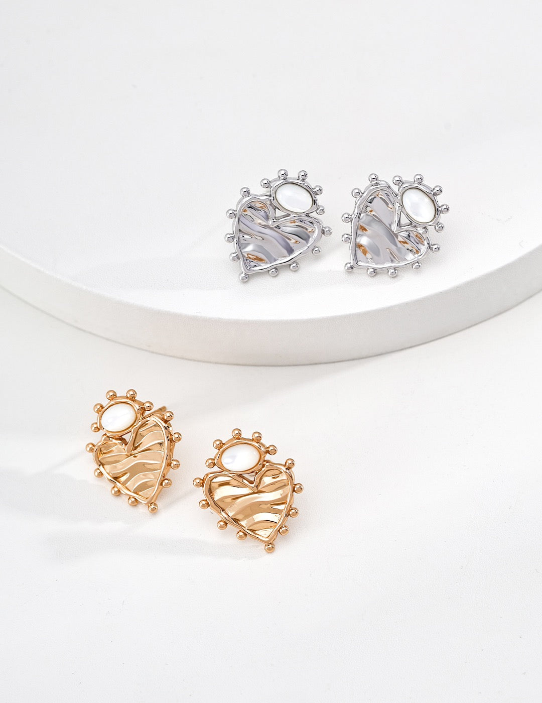 Summer Heartbeat Silver Earrings