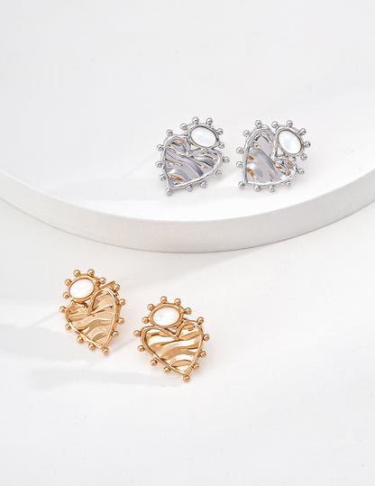 Summer Heartbeat Silver Earrings