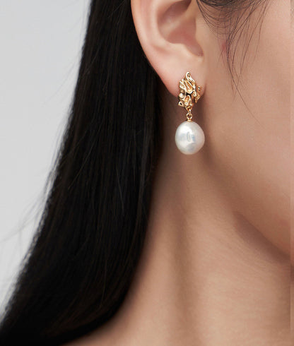 Sterling Silver Baroque Earrings | Estincele Jewellery | Women's earrings